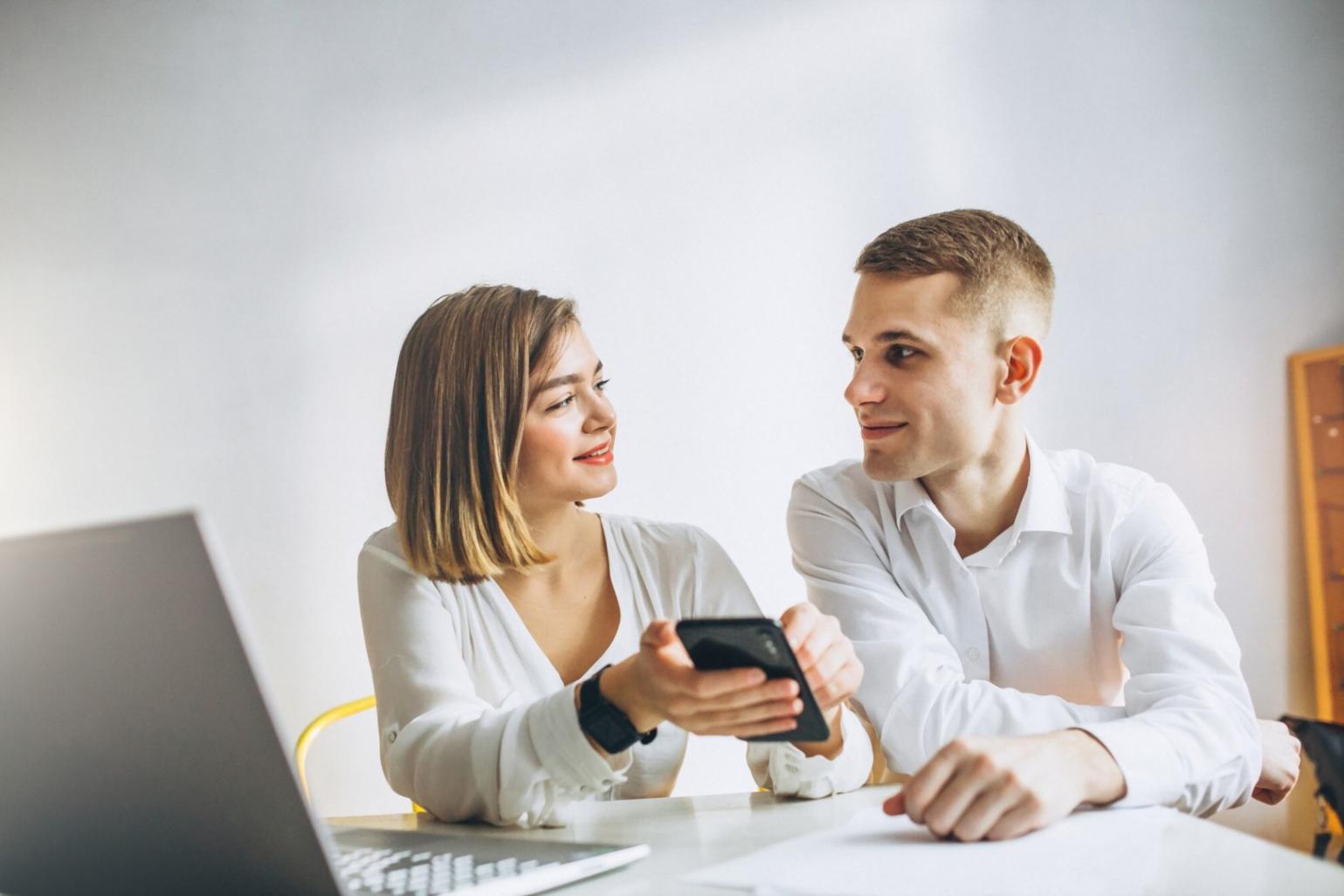 Collaborative discussion about fraud prevention strategies and security awareness